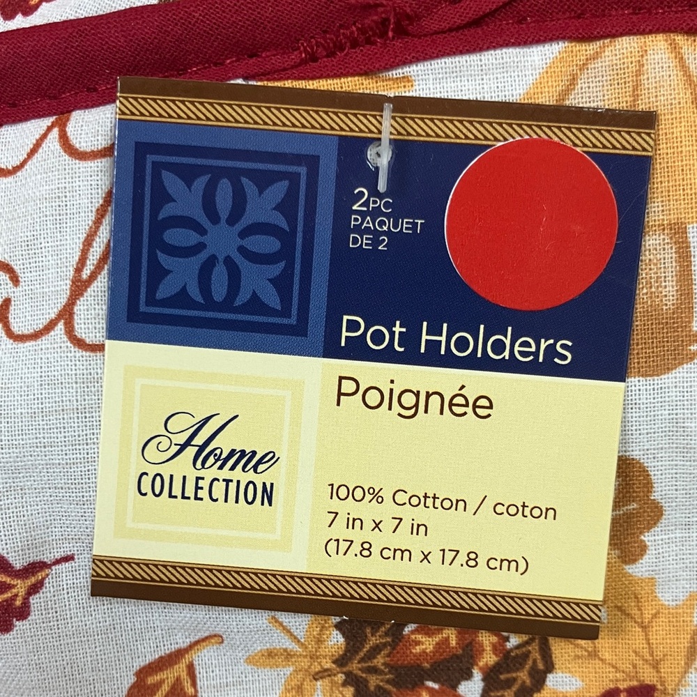Home Collection Fall Kitchen Set - Red and White - Picture 5 of 6